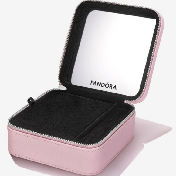 Pandora Pink Small Petite Square Jewelry Box - Picture 3 of 5